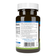 Carlson Co-Q10 softgels bottle back with supplement facts