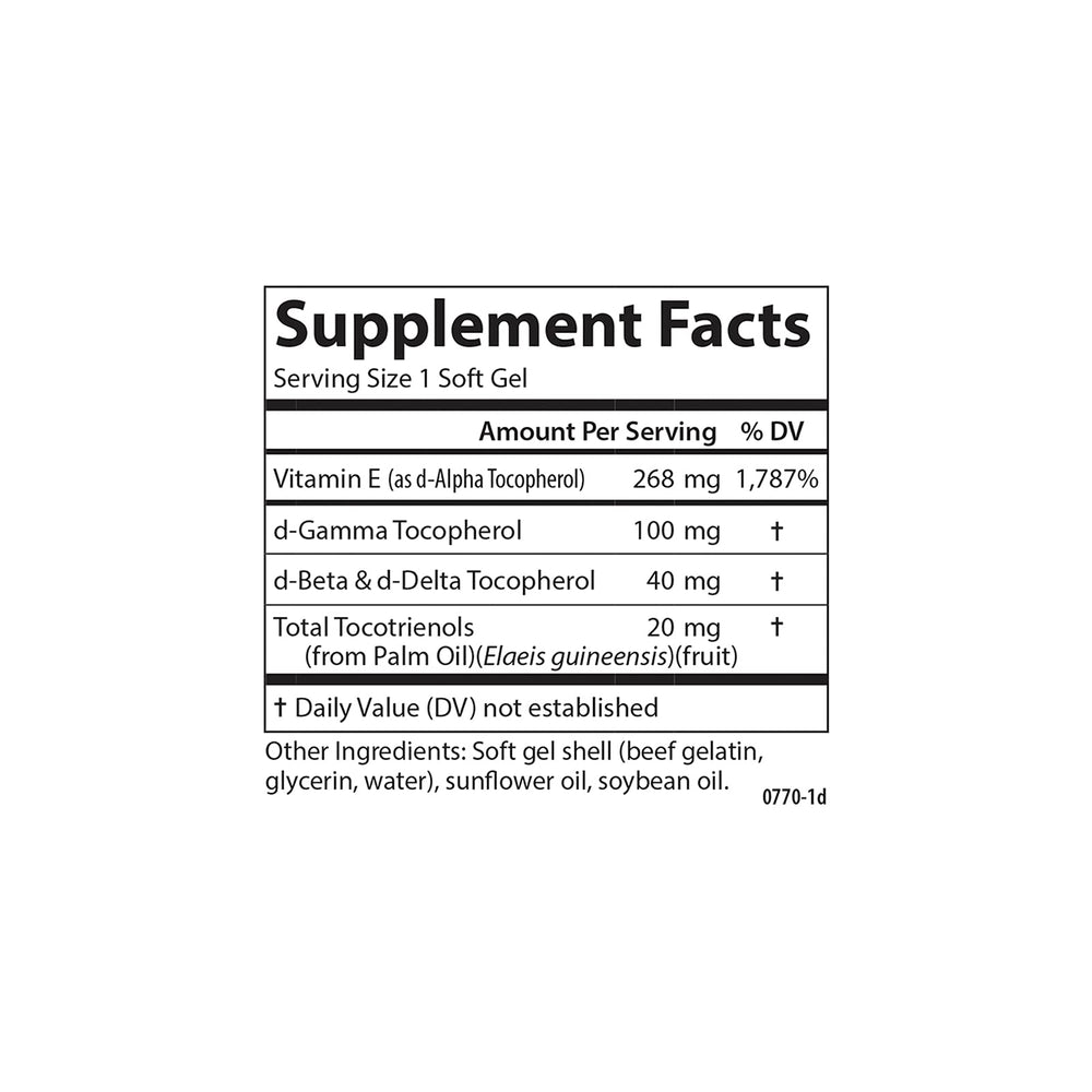 Carlson E-Gems Elite bottle on shelf with clear 400 IU per soft gel detail