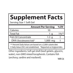 Lifestyle shot of a person taking Carlson Elite DHA Gems with a meal.