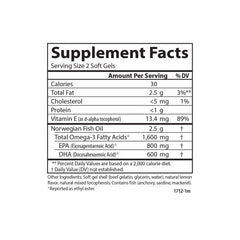 Carlson Elite Omega-3 Gems bottle opened with softgels ready for daily dosing