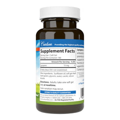Close-up of Carlson Lycopene 15 mg capsules highlighting tomato-free formula for wellness