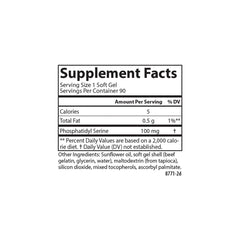 Carlson phosphatidylserine softgel pour into hand showing daily-use