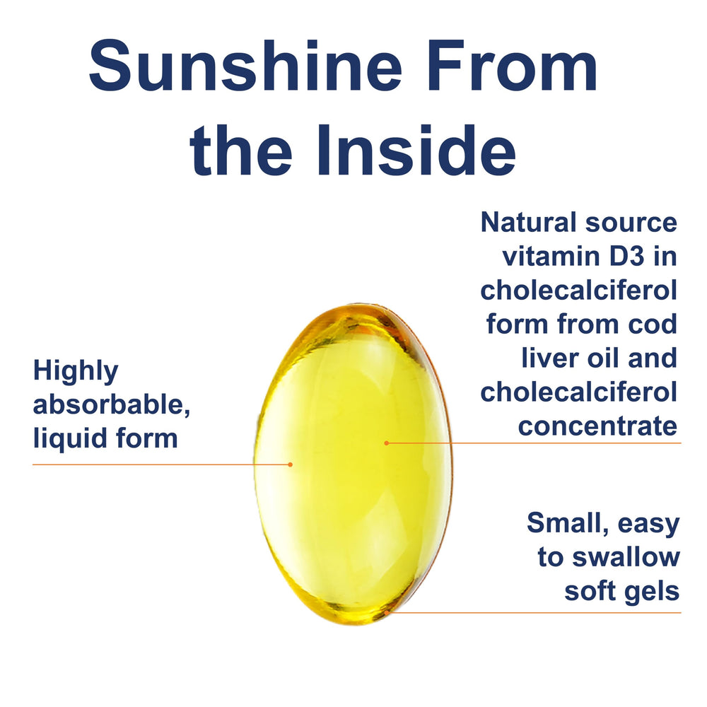 Carlson Solar D Gems omega-3 visual emphasizing EPA and DHA balance