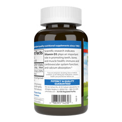 Carlson Vitamin D3 bottle on kitchen counter for easy daily use