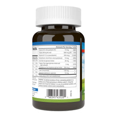 Carlson Women's Iron Restore label back detailing ingredients for iron and B vitamins