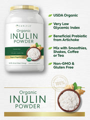 Carlyle Inulin Powder measuring spoon ready for easy mixing
