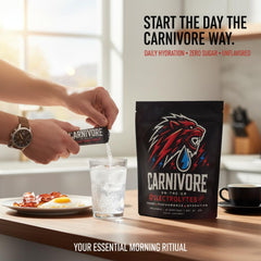 Carnivore On-The-Go Electrolytes keto-friendly formula suitable for low-carb diets.