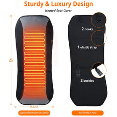 CARSHION heated seat cover features overheat protection for safe use.
