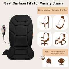 CARSHION Massage Seat Cushion uses ultra soft polyester for comfortable contact.