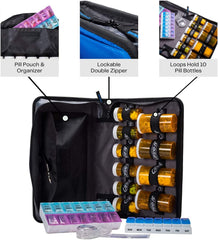 CASE-IT MED MANAGER glucometer pocket keeps test device handy