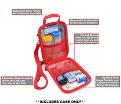 Casematix MedMods interior with medical card and alert tag ready access.