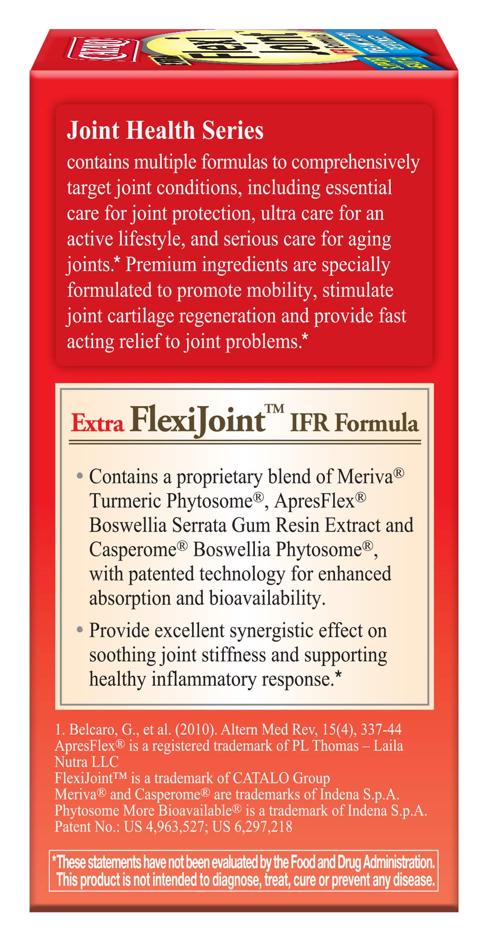 CATALO Extra FlexiJoint product label close-up conveys quality and safety.
