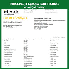 CAW Cycloastragenol purity above 99.5% verified by third-party testing.