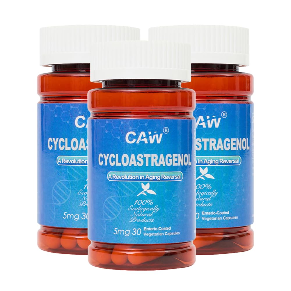 CAW Hypersorption Cycloastragenol 5mg bottle for optimized absorption.