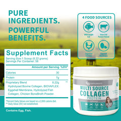 CB Supplements Multi Collagen joint-support powder enhances beverages for daily comfort.