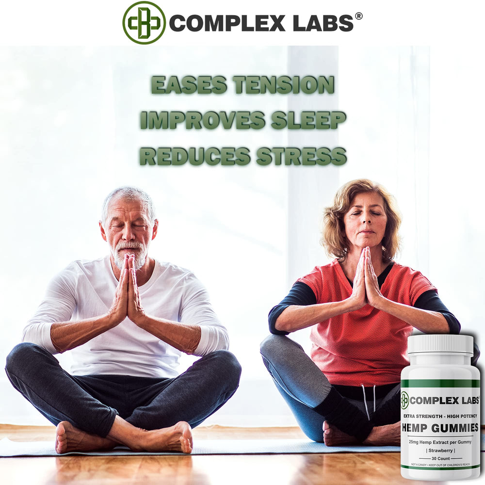 Cbdcomplex Labs Hemp Gummies serving dish presents a convenient daily dose idea.