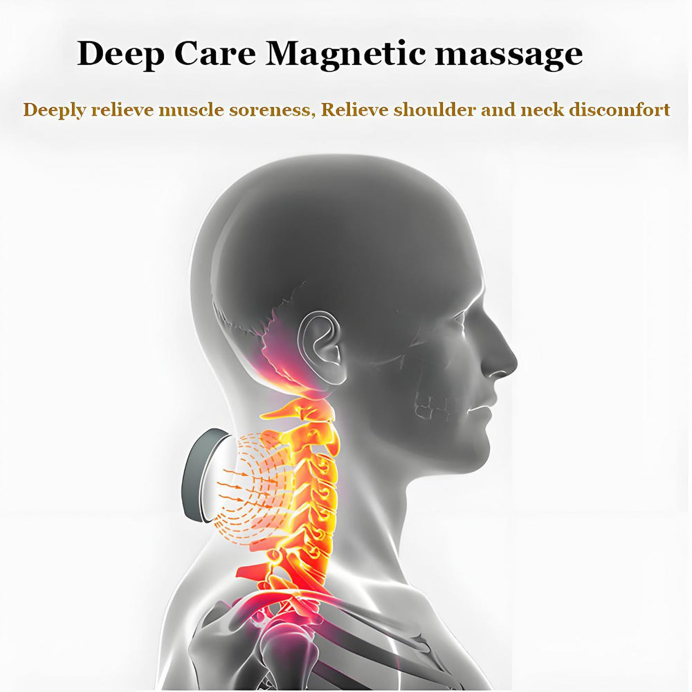 CBDYWVR Vitality Magic Pro 2.0 neck massager four-head assembly close-up