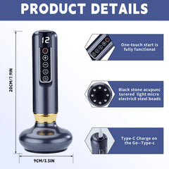 ccdd outdoors Glowfit massager promotes deep tissue massage through precision steel balls.