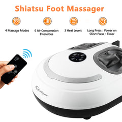 CCHYF Shiatsu massager control panel enables quick customization of modes and heat.