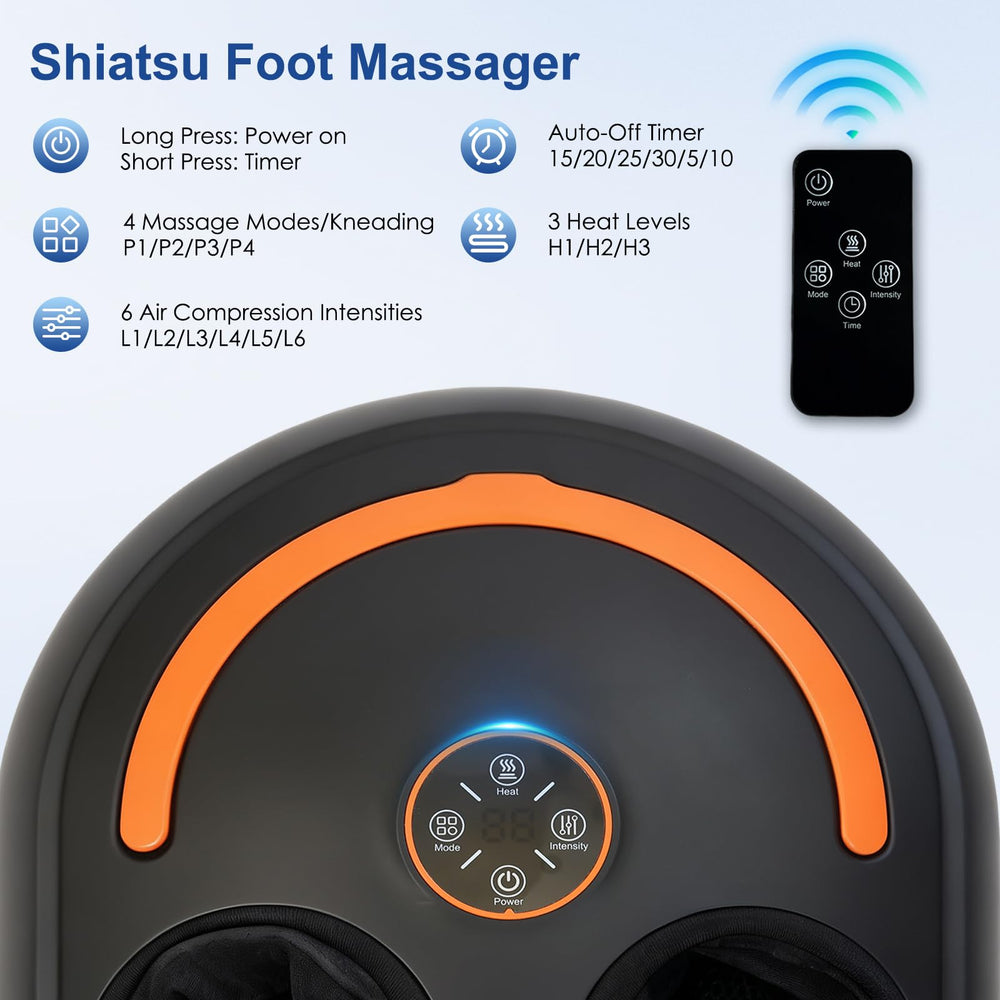 CCHYF Foot Massager heat function provides soothing warmth for tired feet