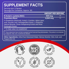 CCL Supplements glutathione spray mist-dispense demonstrates convenient on-the-go dosing.