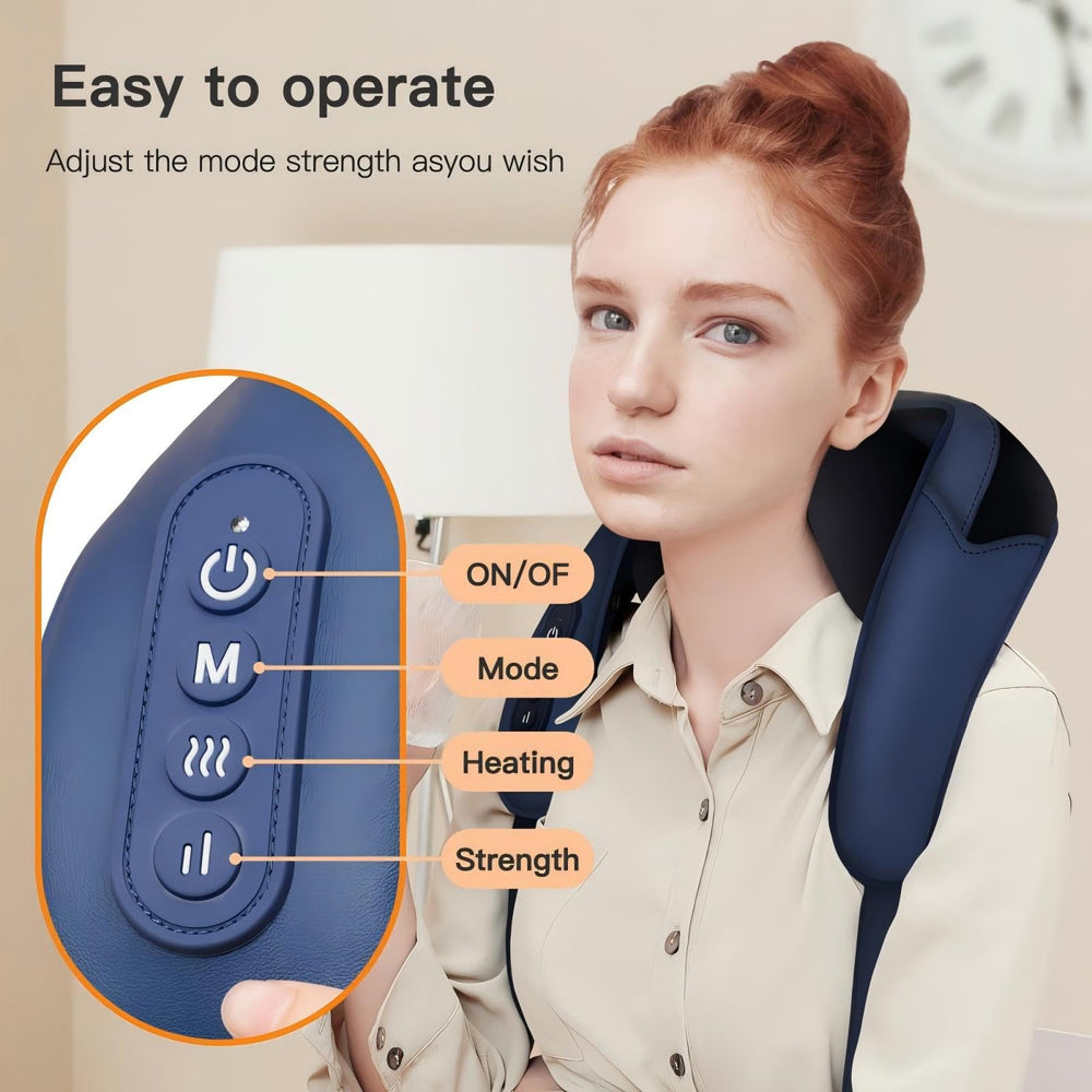 CDJK massager with adjustable heat settings offering warm relief