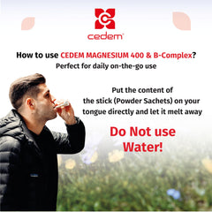 CEDEM travel-friendly box with 20 sticks for daily use