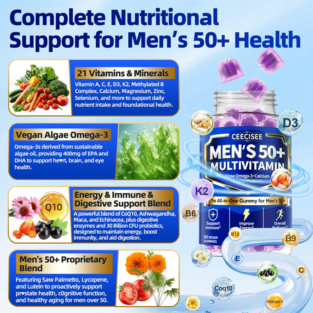 Ceecisee bottle nutrition facts panel highlights comprehensive vitamin and mineral coverage.