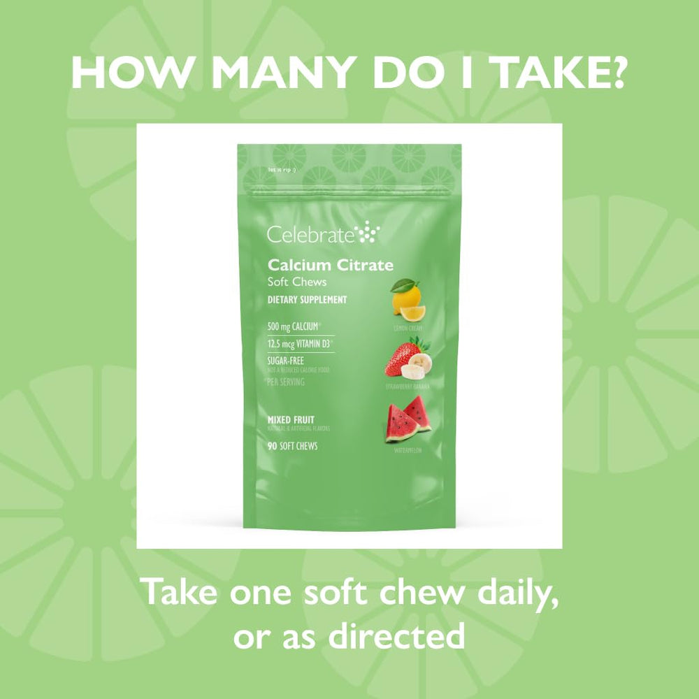 Celebrate Bariatric Supplements individually wrapped chews for travel and daily routine