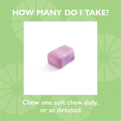 Celebrate Vitamins soft chew packaging highlights easy daily dosing on the go.