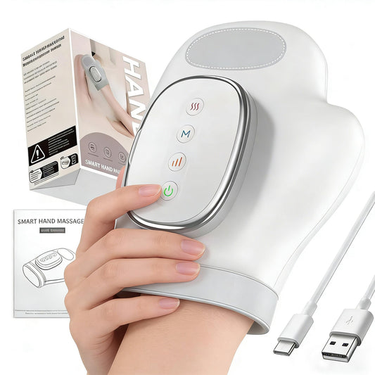 Celinfto hand massager with 3 heat settings for customizable warmth.