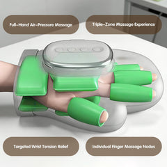 Celinfto hand massager with ergonomic PU leather design.