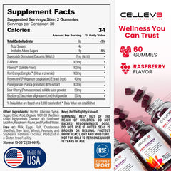 Cellev8 Prime Recovery bottle back panel with ingredient list.