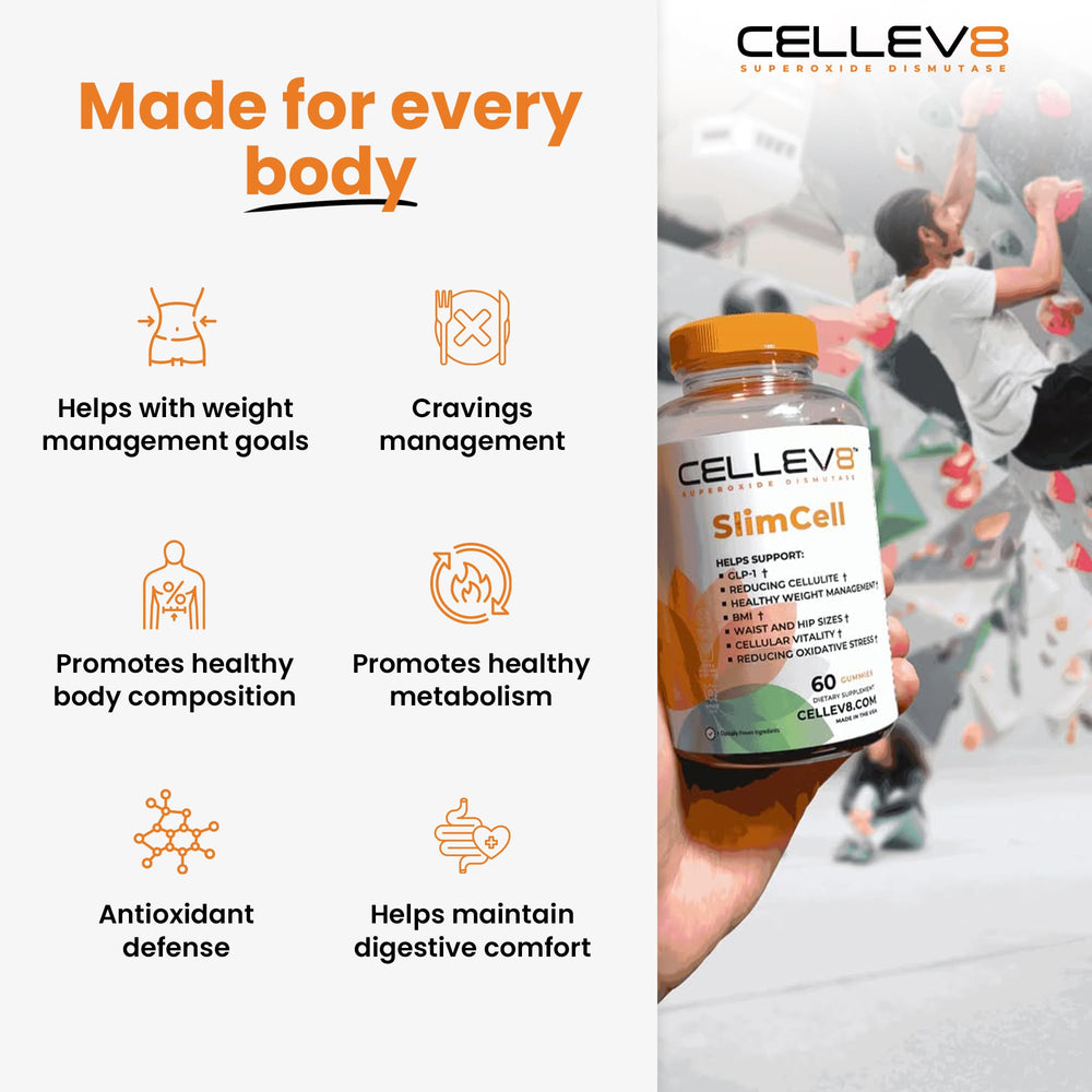 Cellev8 SlimCell fiber content promoting digestive balance