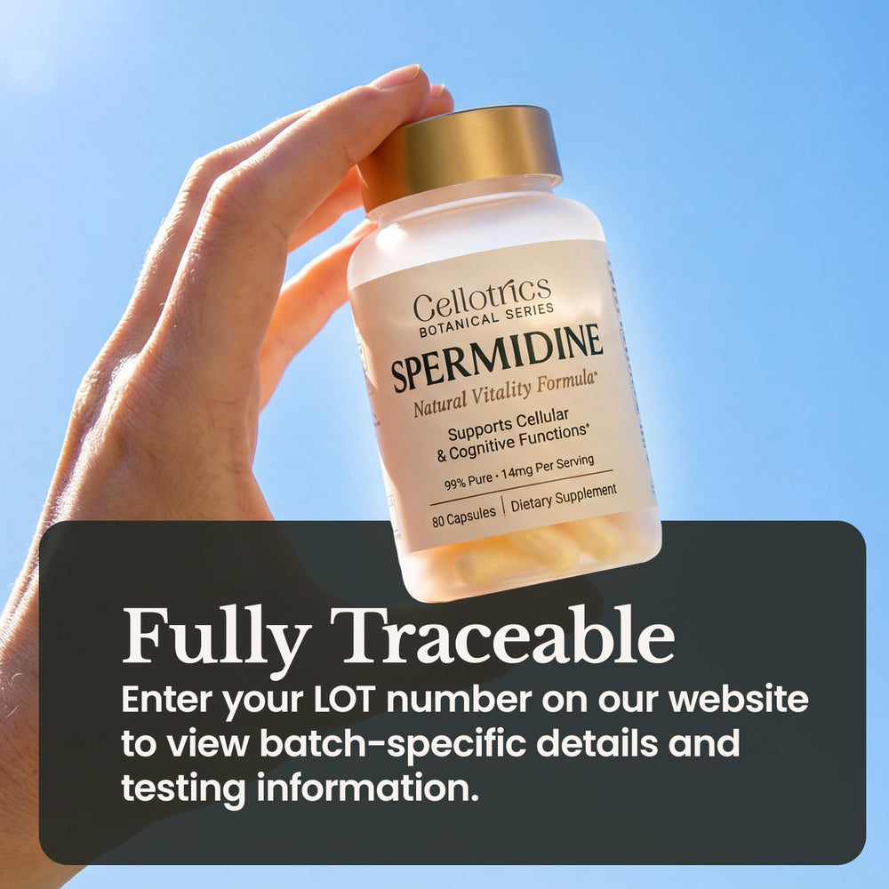 CELLOTRICS spermidine 14mg dose capsule on timer.