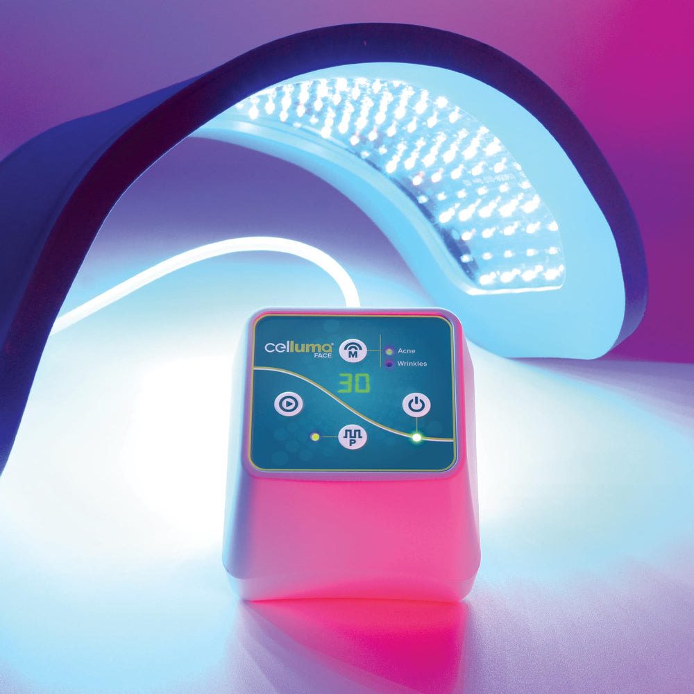 Celluma FACE front view for convenient at-home LED therapy.