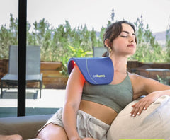 Celluma Home LED aches & pain mode targets neck and back areas for relief.