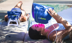 Celluma PRO panel face wrap setup illustrating versatile positioning for facial treatments
