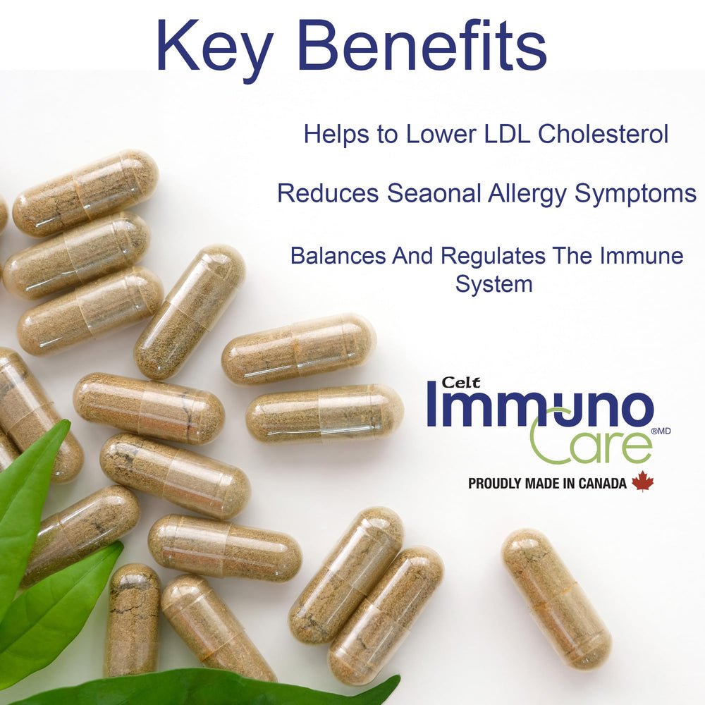 Flax seed and grape seed visuals complement Celt Immunocare antioxidant profile