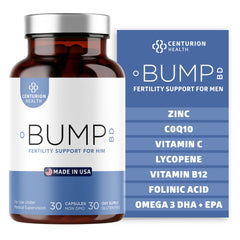 Centurion Health Bump BD bottle front showing label for daily vitality support