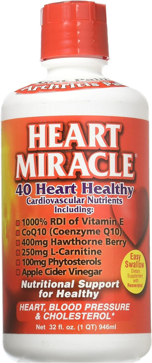 Century Systems Heart Miracle bottle pour for easy daily heart support