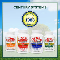 Century Systems The Cleaner visual infographic — quick overview of benefits and daily steps.