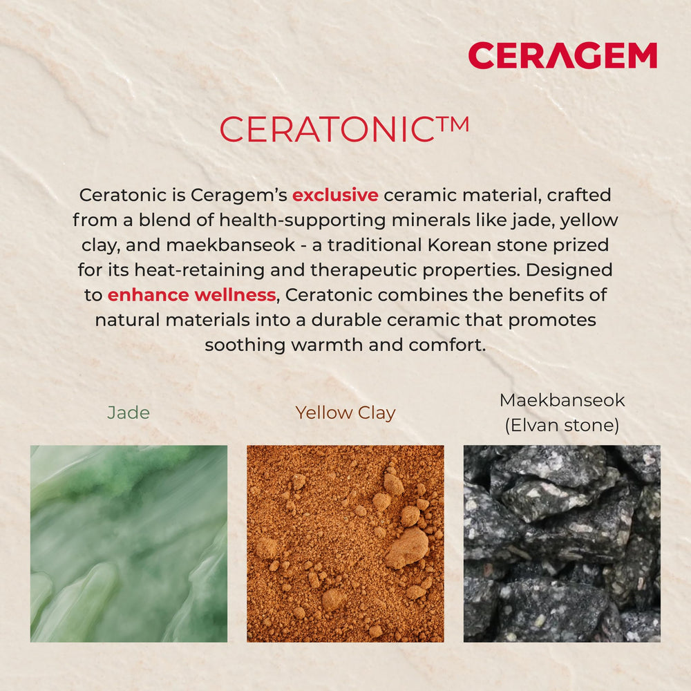 CERAGEM CERATONIC MAT portable design ready for couch or bed use