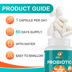 Cfuful Probiotics 8-month supply packaging for long-term value.
