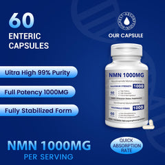 CFUKING NMN bottle label highlights 1000mg potency and vegan formula.