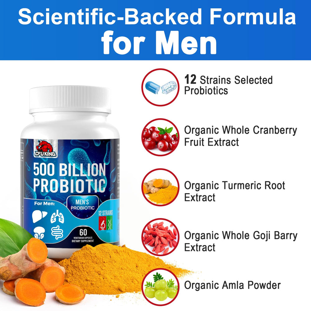 CFUKING Probiotics for Men shelf-stable packaging for on-the-go use