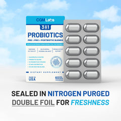 CGM Labs Probiotics 3 in 1 satisfaction guarantee on purchase.