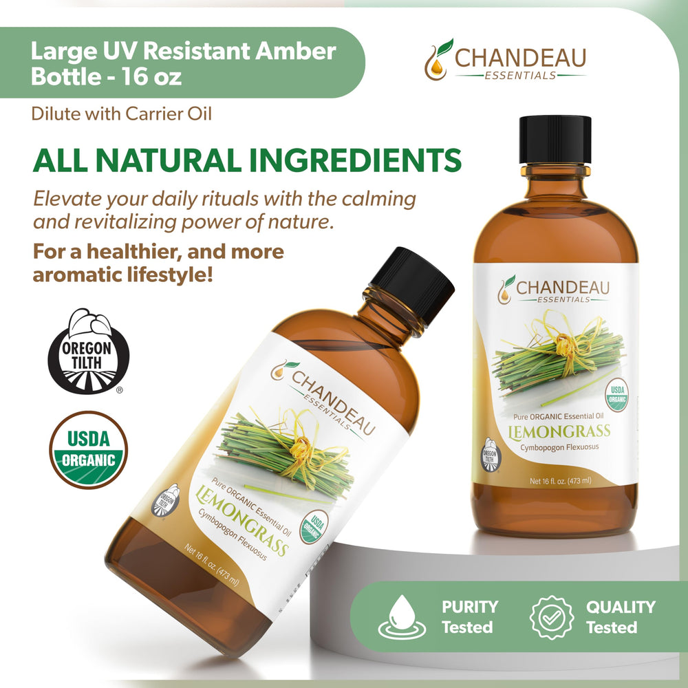 Chandeau Essentials lemongrass cleaning solution for fresh surfaces.
