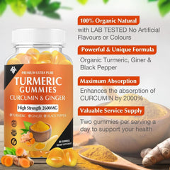 CHANUBITO bottle pour of gummies with ginger and pepper for enhanced absorption.