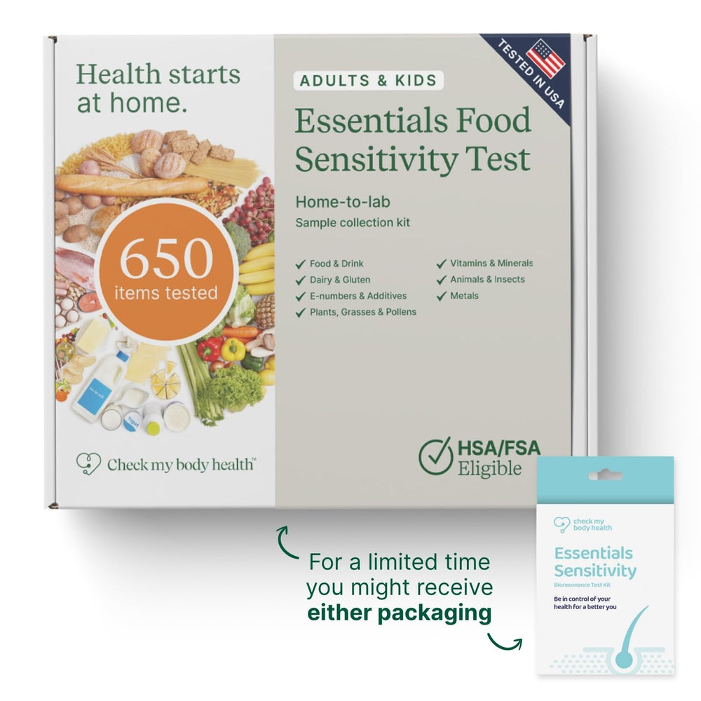 Hair-sample collection kit from Check My Body Health for non-invasive testing.